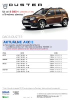Dacia Duster - cennik 2011 SK 
